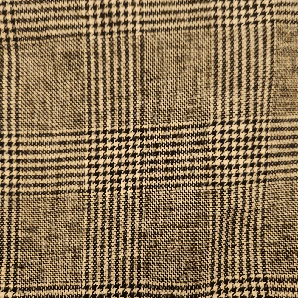 Michael Kors Black Herringbone Plaid Sport Coat Blazer Cotton & Linen Men's 42R - Picture 16 of 16